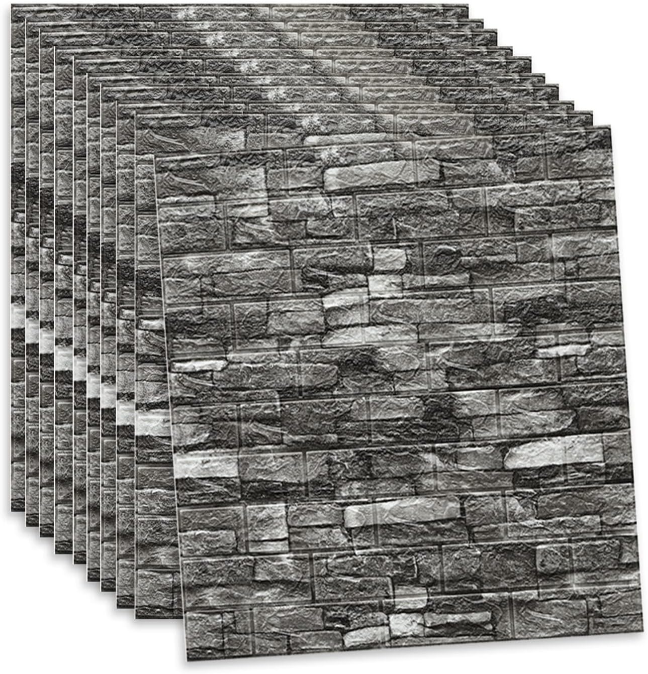 3D Sticker Foam Panels (70 x 77cm, Appx. 5.8Sq Feet) Thickness: 4mm - Macmlone