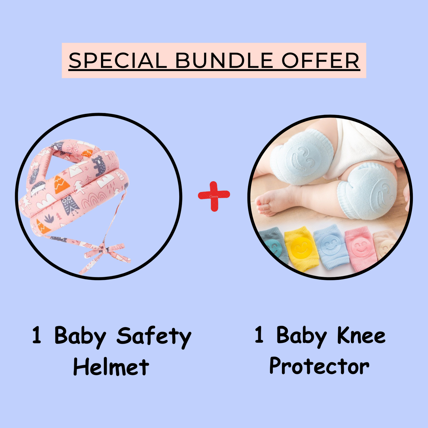 Baby Safety Head Protector With Free Knee Protector