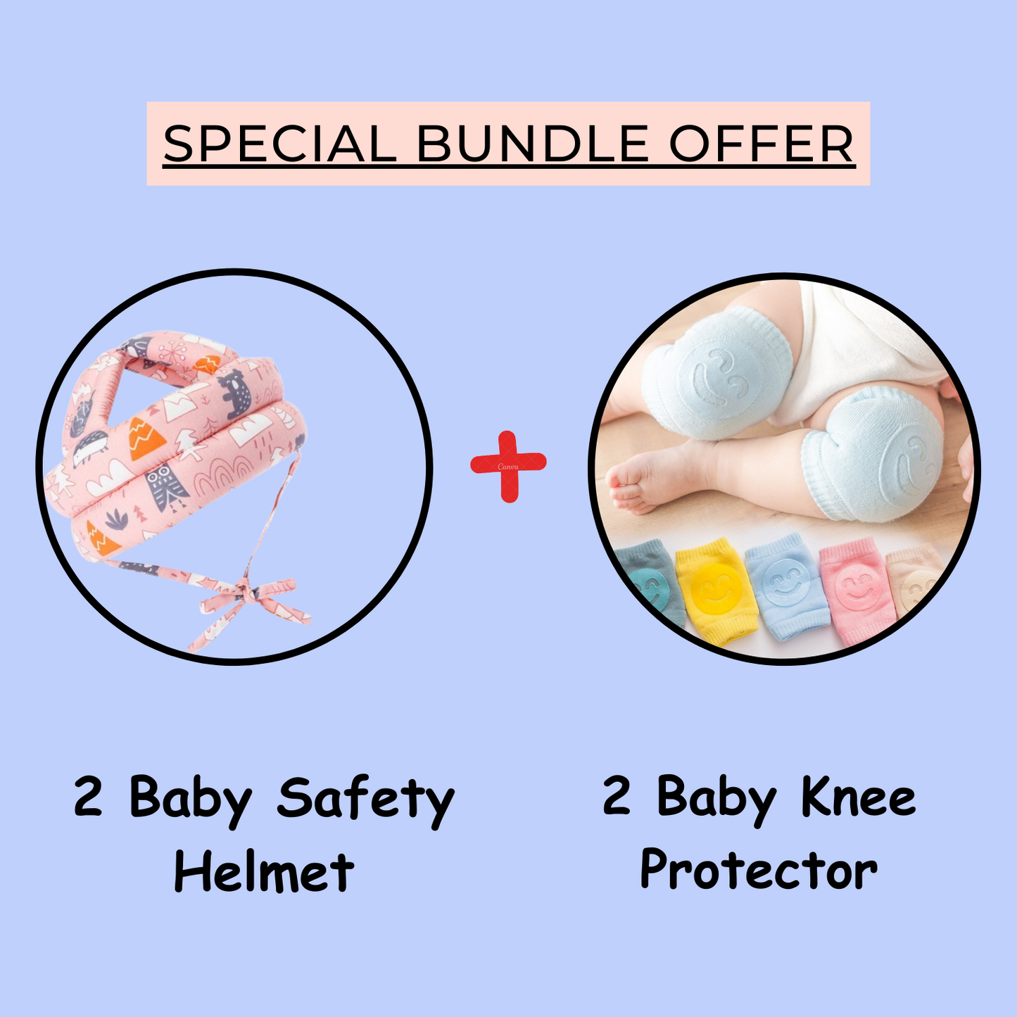 Baby Safety Head Protector With Free Knee Protector