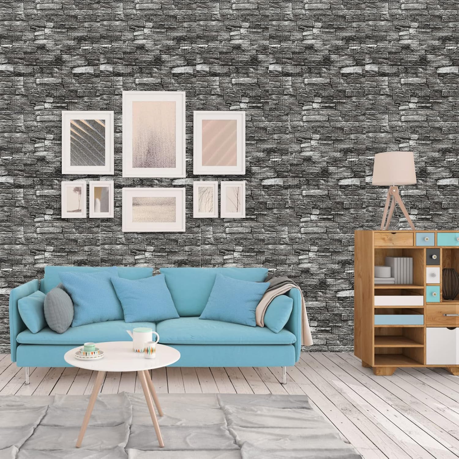 3D Sticker Foam Panels (70 x 77cm, Appx. 5.8Sq Feet) Thickness: 4mm - Macmlone