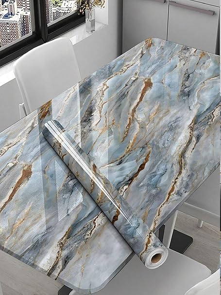 Elegant Marble Adhesive Decor Sticker (6.5 Feet X 2 Feet)