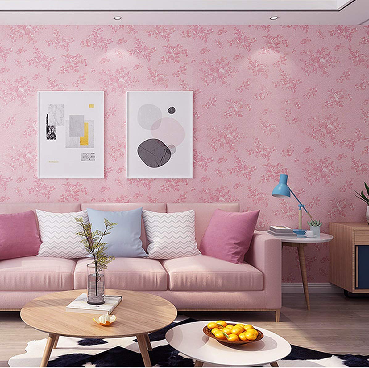 Pink Serenity Wallpaper Sticker 16.5ft X 1.5ft