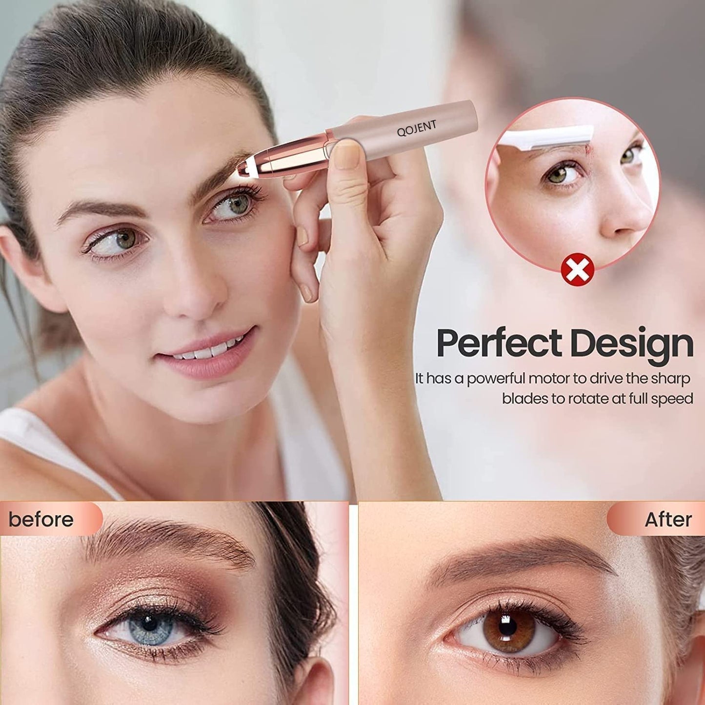 Painless Eyebrow Trimmer For Womens