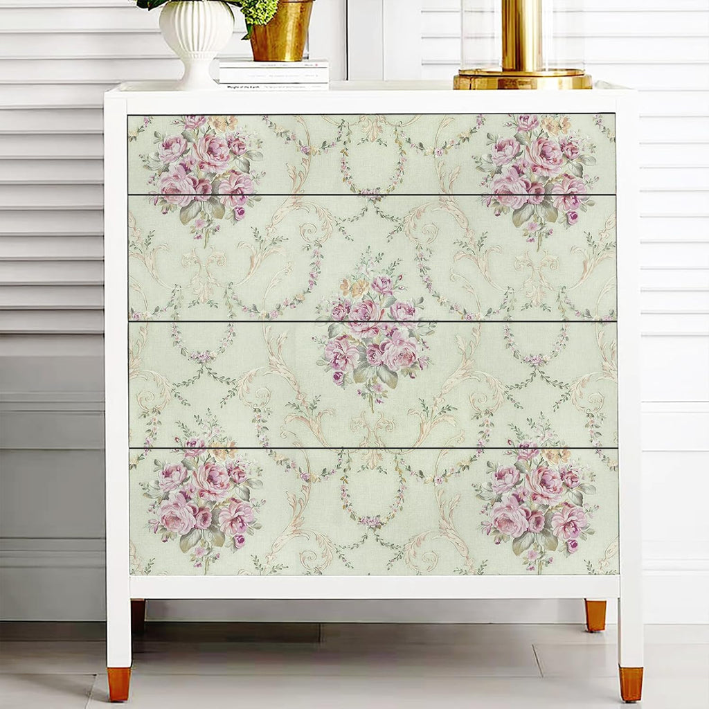 Bestery Vintage Floral wallpaper Sticker (16.5 Feet X 1.5 Feet) - Macmlone