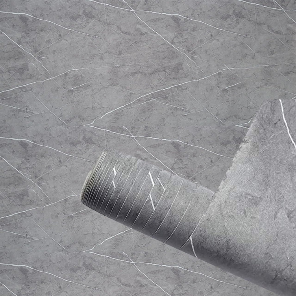 Gray Marble Wallpaper Stickers - Macmlone
