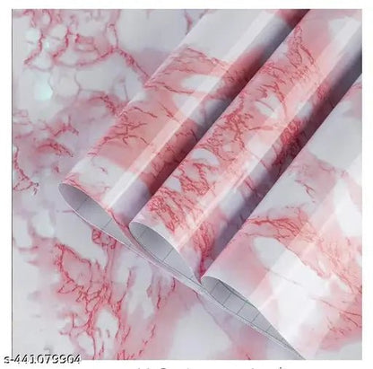 Pink Marble Wallpaper Stickers - Macmlone