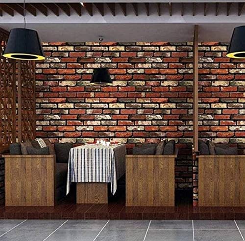 Red & Brown Brick wallpaper Sticker (16.5 Feet X 1.5 Feet ) - Macmlone