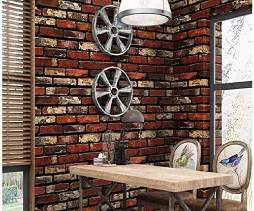 Red & Brown Brick wallpaper Sticker (16.5 Feet X 1.5 Feet ) - Macmlone