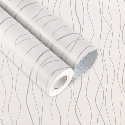 White wallpaper Sticker (16.5 Feet X 1.5 Feet) - Macmlone